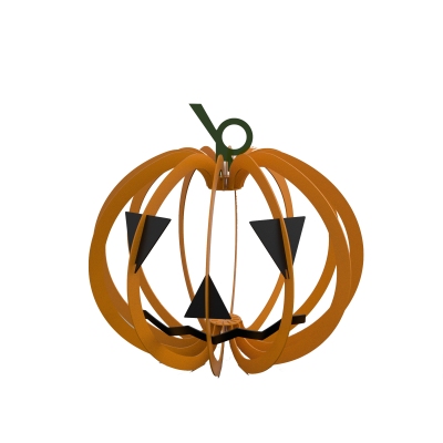 HLW0011 - Medium pumpkin-shaped candle holder